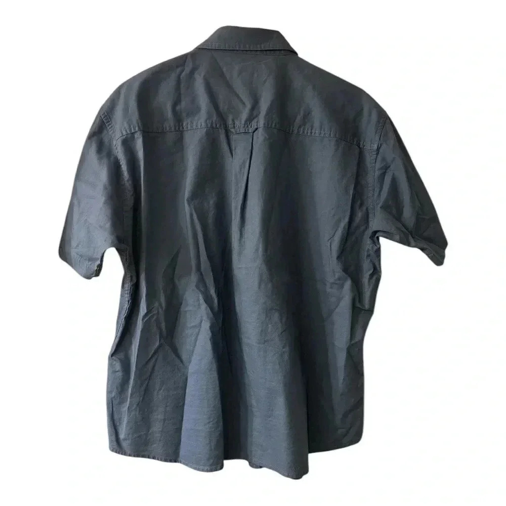 Cabels’s Men's Blue Soft Canvas  Short Sleeve Shirt Size Large - Picture 2 of 3